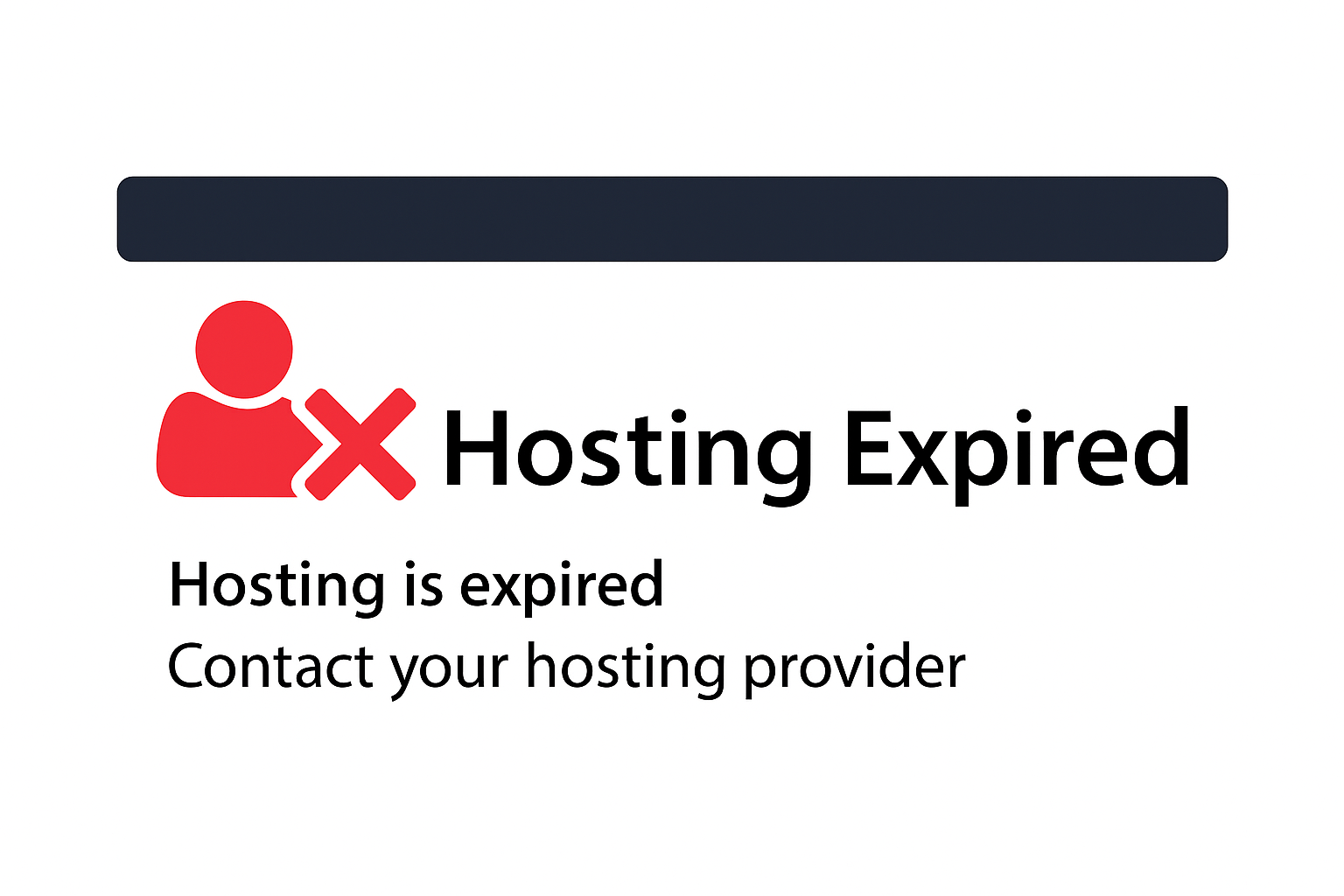 Hosting Expired - Kindly contact your hosting provider to activate the website. 
    